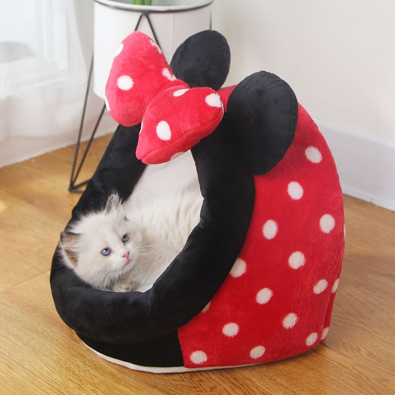 Casita para Gatos Semicerrada Desmontable y Lavable