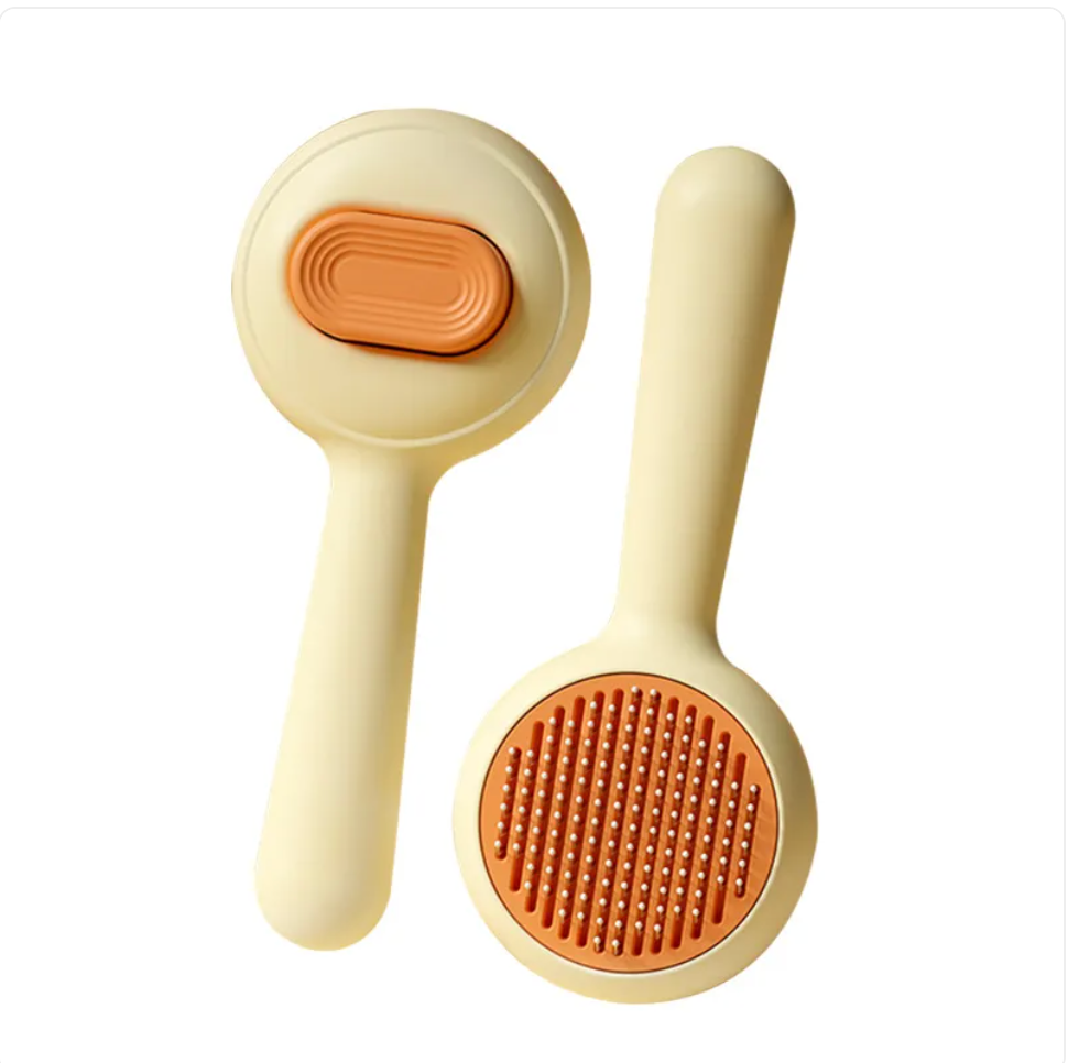 Cepillo Antideslizante para Gatos y Perros con Peine de Acero Inoxidable