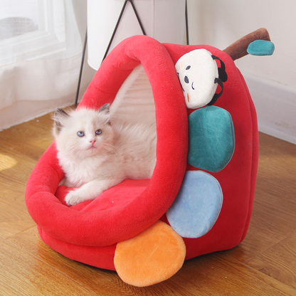 Casita para Gatos Semicerrada Desmontable y Lavable