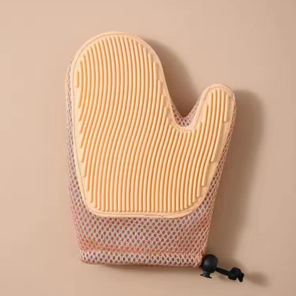 Guantes de masaje de silicona y cepillos para eliminar pelo de mascotas