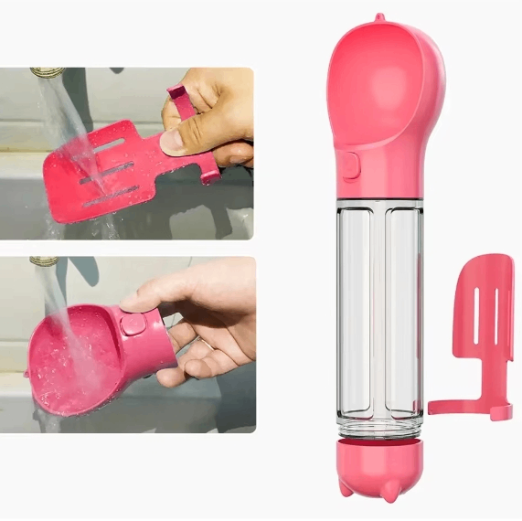 Dispensador Portátil 3 en 1 para Perros – Agua y Comida Siempre a la Mano