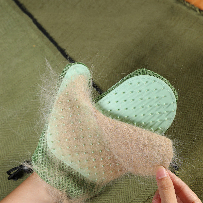Guantes de masaje de silicona y cepillos para eliminar pelo de mascotas