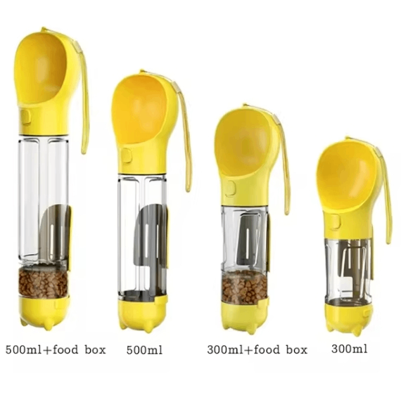Dispensador Portátil 3 en 1 para Perros – Agua y Comida Siempre a la Mano
