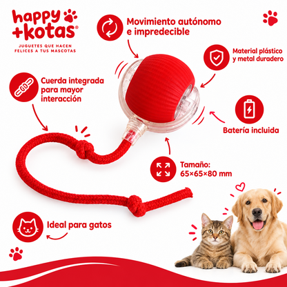 Pelota Rodante Inteligente para Mascotas