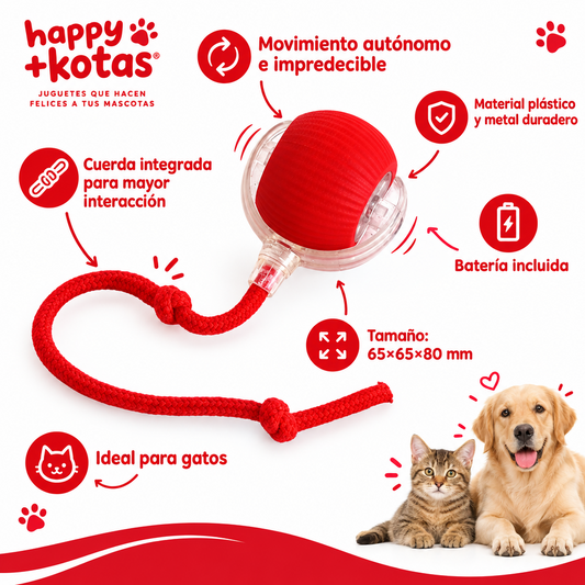 Pelota Rodante Inteligente para Mascotas